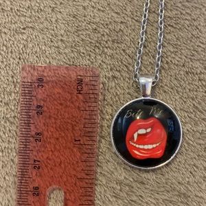 Bite me necklace